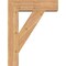 Ekena Millwork Traditional Block Smooth Bracket w/ Offset Brace, Western Red Cedar, 7 1/2"W x 26"D x 34"H BKT0806X26X34TRA05SWR - alternate 3
